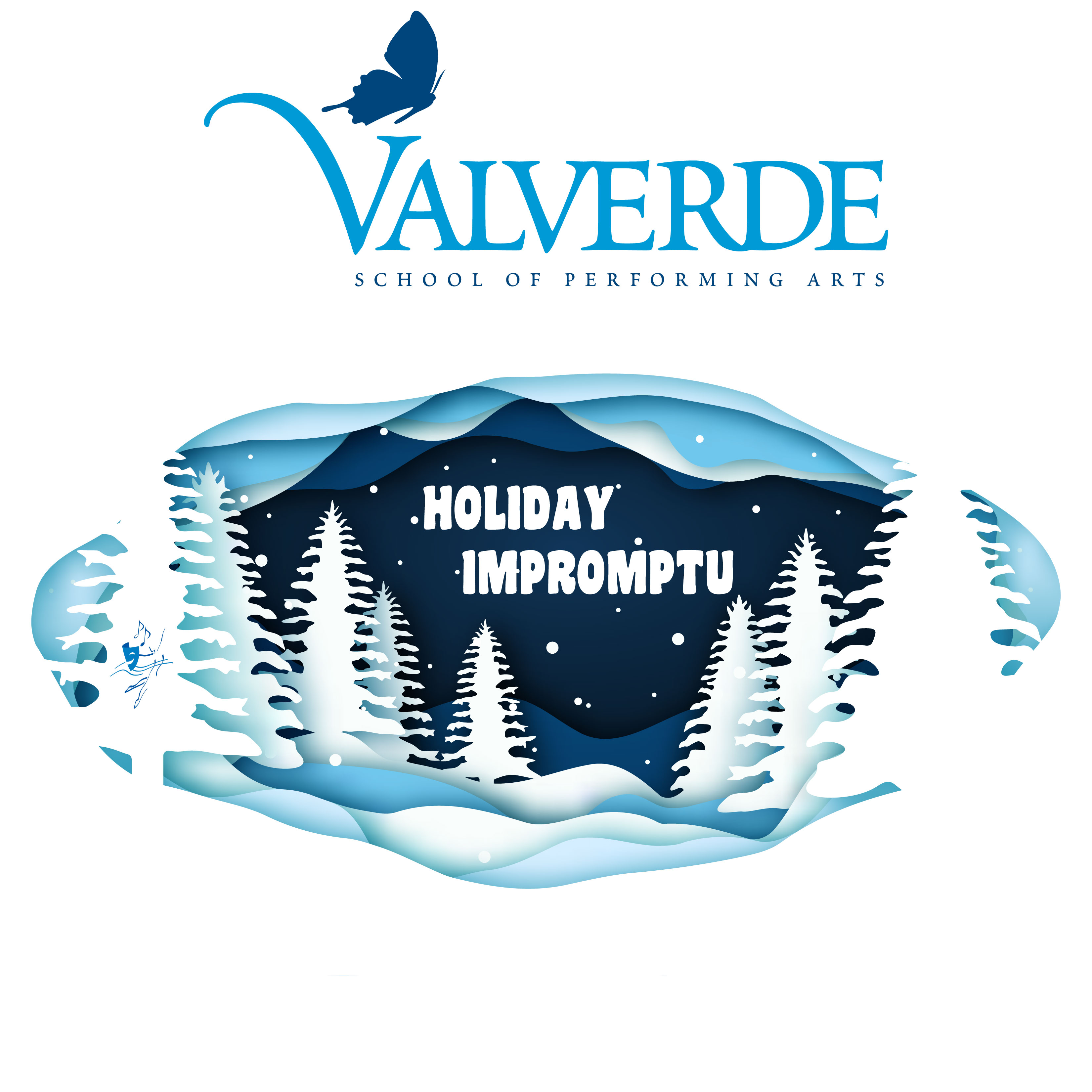 white holiday background text reads valverde 