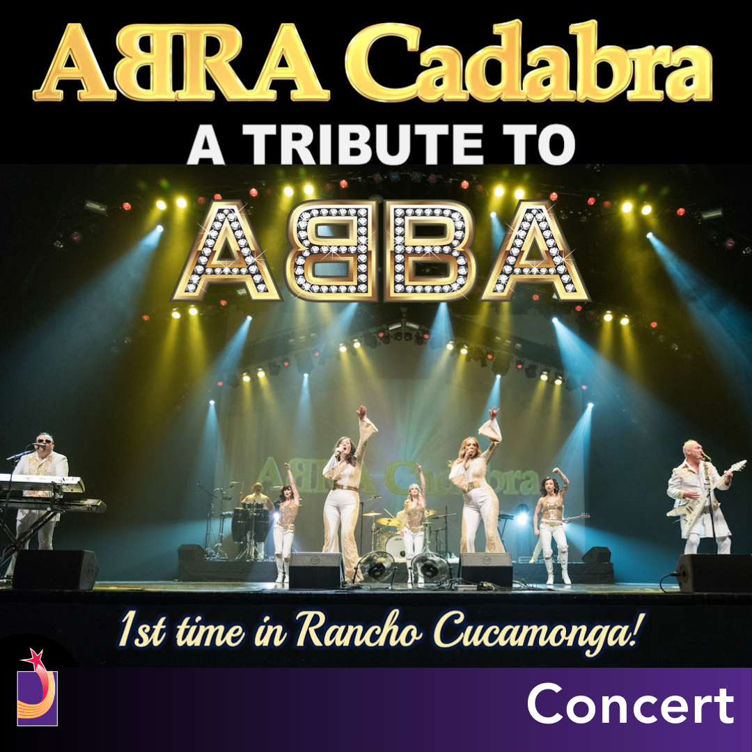 text reads abra cadabra a abba tribute