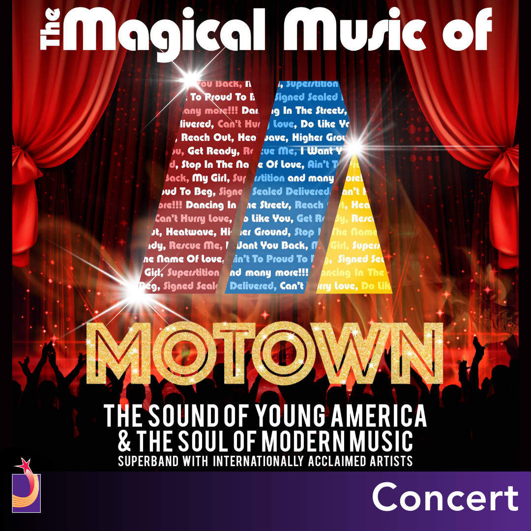 text reads the magical music of motown